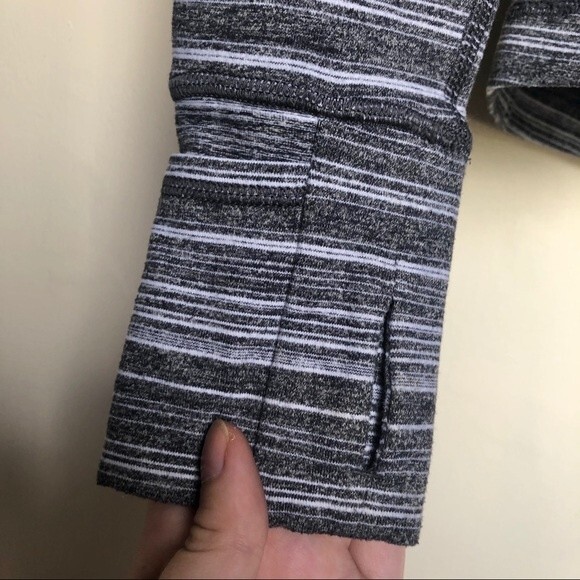 Lululemon Athletica Striped Pacesetter Pullover Jacket Size 6 - Picture 10 of 16